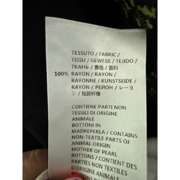 Stella McCarrney Multicolor Psychedelic Trees Shift Dress Size Medium (EU 40) - Picture 10 of 11